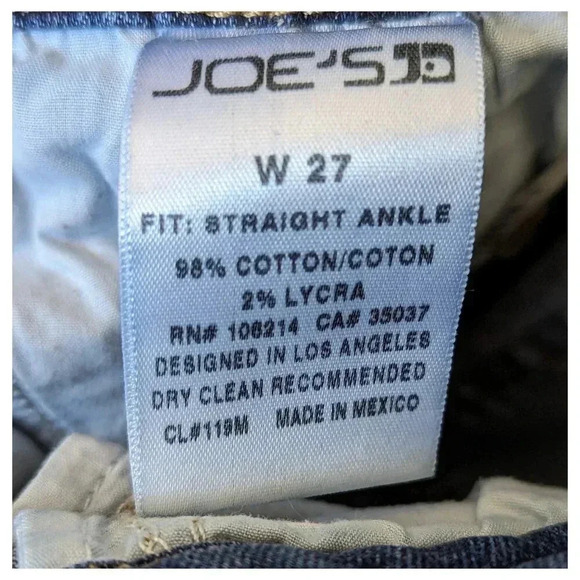 JOE'S JEANS The Straight Ankle Jeans in Brielle Size 27 - Picture 7 of 8